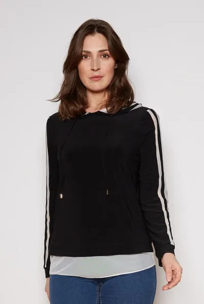 Joseph Ribkoff Hooded Top | Unique Apparel USA