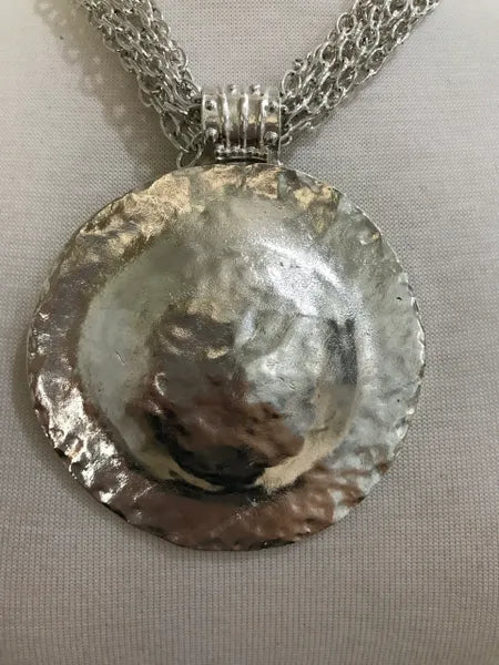 Hancrafted Silver Pendant Necklace-085N