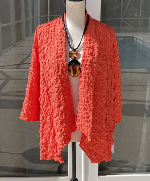 IC Collection Pucker Knit Jacket-IC-4297J