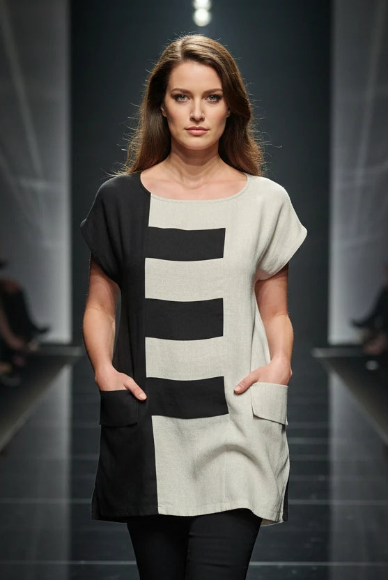 Joseph Ribkoff Contrast Detail Top | Unique Apparel USA