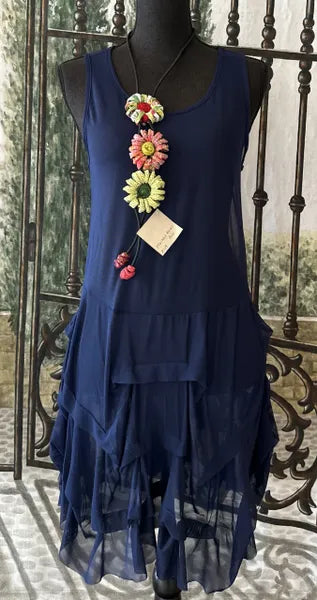 Kozan Navy Mesh Milan Tunic-SH-4207-NVYMSH