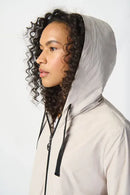 Joseph Ribkoff Memory Woven Hooded Trapeze Coat-241068