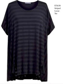 Alembika Striped Asymmetrical Tunic-ET413S