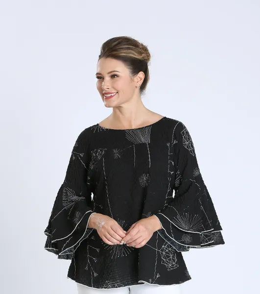 IC COLLECTION BELL SLEEVE TOP-IC-2818T