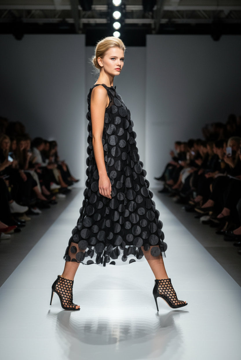 IC Collection Spiral Mesh Dress | Unique Apparel USA