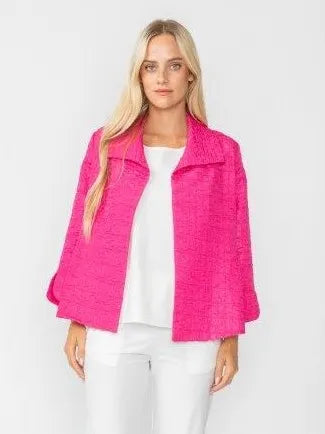 IC Collection Textured Open Jacquard Jacket-IC-6289J-DUP