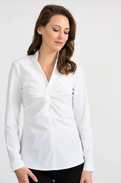 Joseph Ribkoff Long Sleeve White Shirt-JR-201281