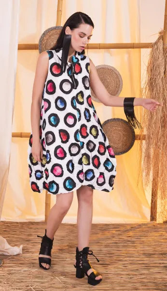 Kozan Planets Crinkle Dress/Vest-IL-1044-PL