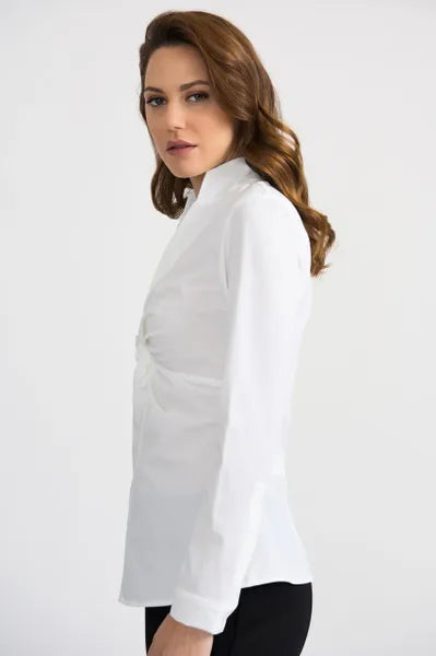 Joseph Ribkoff Long Sleeve White Shirt-JR-201281