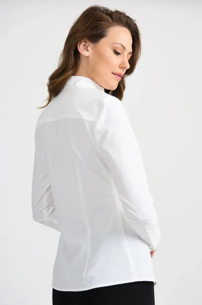 Joseph Ribkoff Long Sleeve White Shirt-JR-201281