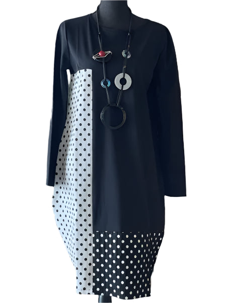Kozan Polka Shea Dress-SP-1308-POLKA