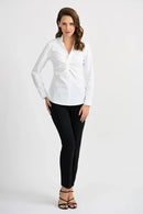 Joseph Ribkoff Long Sleeve White Shirt-JR-201281