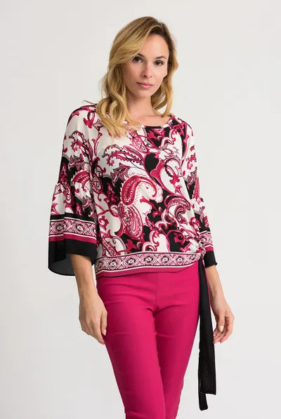 Joseph Ribkoff Multi Print Top | Unique Apparel USA