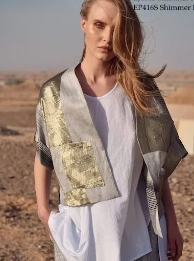 Alembika Shimmer Striped Kimono-EJ408S