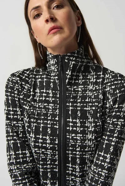 Joseph Ribkoff Plaid Coat | Unique Apparel USA