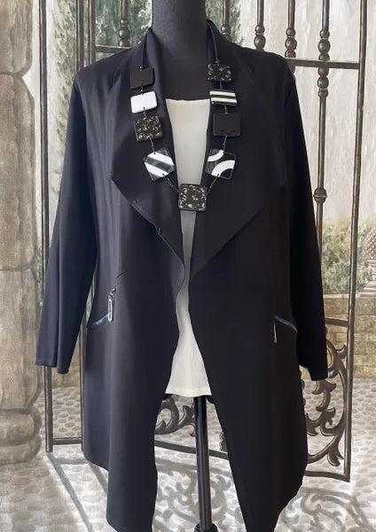 IC Collection Open Zipper Pocket Jacket-IC-5143J