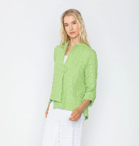 IC Collection Asymmetrical One Button Jacket-IC-4507J