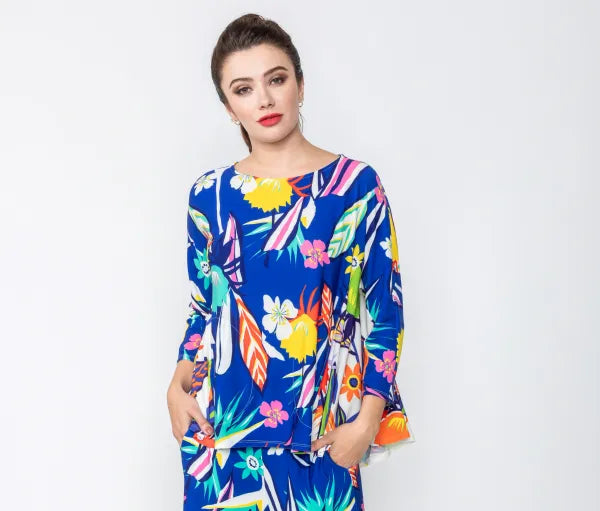 IC Collection Happy Print Swing Tunic-IC-4324T