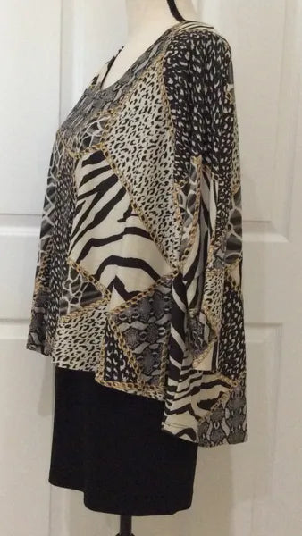 Joseph Ribkoff Animal Print Tunic-JR-203585