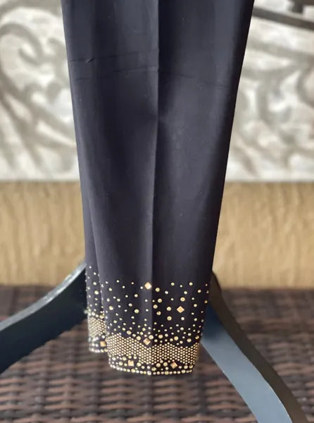 Gardy Rhinestone Covered Ankle Legging-692