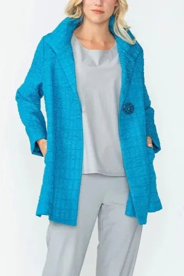 IC Collection Solid Jacquard Jacket | Unique Apparel USA
