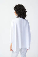 Joseph Ribkoff Woven Dolman Sleeve Wrap Top-241218