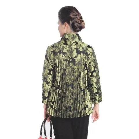 IC Collection Jacquard Button Front Jacket-IC-1514J