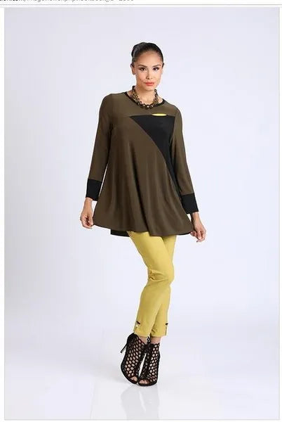 IC Collection Color Block Tunic-IC-1284T