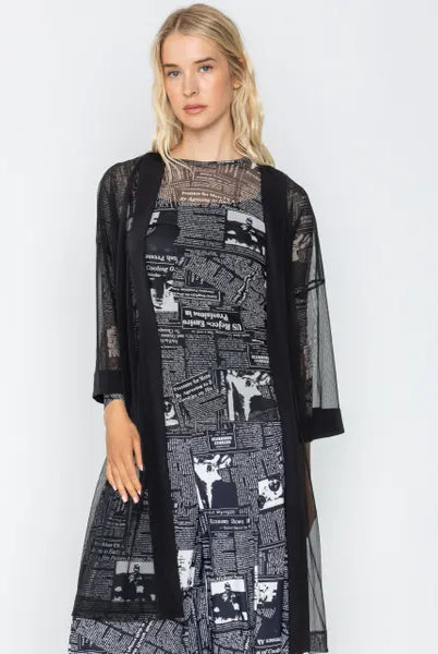IC Collection Sheer Mesh Top | Unique Apparel USA