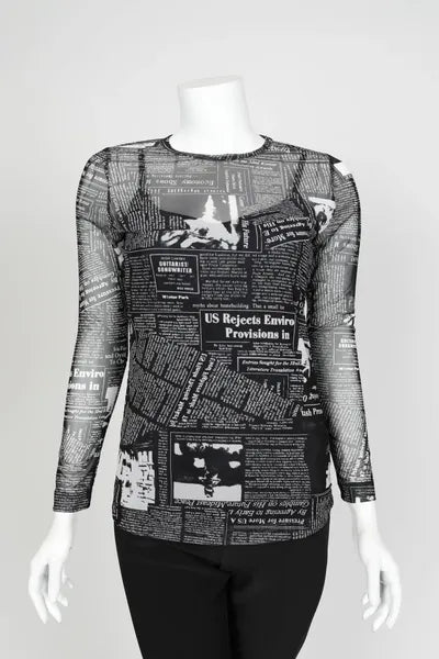 IC Collection Sheer Mesh Top-IC-5670T