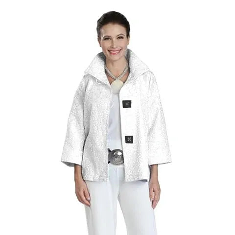 IC Collection Jacquard Two Button Jacket-IC-8460J-Dup