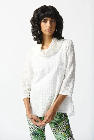 Joseph Ribkoff Woven Jacquard Flared Tunic | Unique Apparel USA