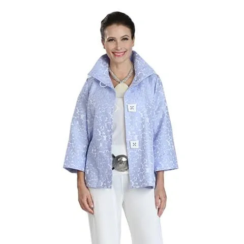 IC Collection Jacquard Two Button Jacket-IC-8460J-Dup