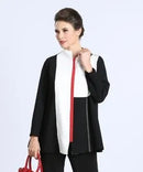 IC Collection Color Block Front Zip Jacket-IC-3481J