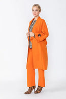 IC Collection Long Open Front Jacket-IC-4585J