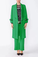 IC Collection Long Open Front Jacket-IC-4585J