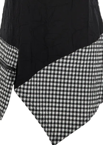 Kozan Black & White Check August Tunic-SP-4352-BWCHCK