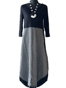 Kozan Black & White Check Jessica Dress-SP-1913-BWCHCK