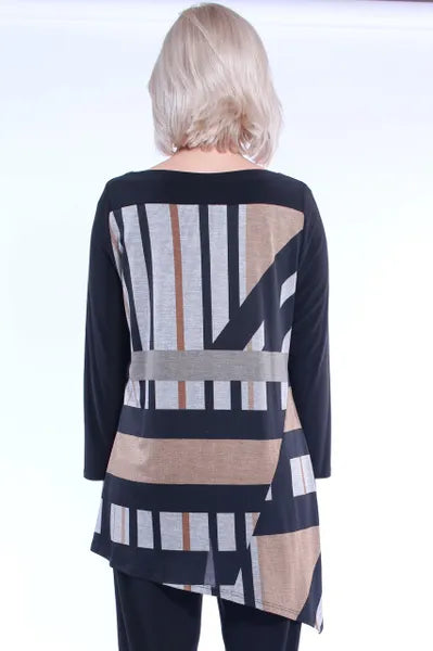 IC Collection Striped Tunic-IC-5161T