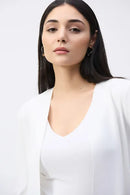 Joseph Ribkoff Sweater Knit Cover-Up with Pearl Ornament Style 251900