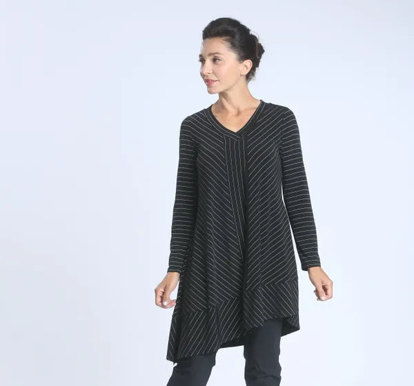 IC Collection V-Neck Print Tunic-IC-4078T