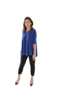 IC Collection Swing Mesh Neckline Tunic-IC-1027T-B