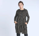 IC Collection Zipper Print Tunic-IC-4076T