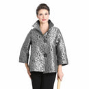 IC Collection Jacquard Two Button Front Jacket-IC-8460J-D