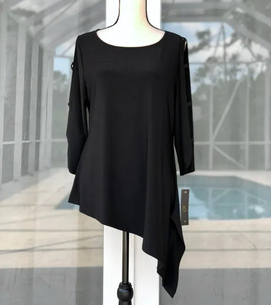 IC Collection Slotted Sleeve Tunic- IC-2990T