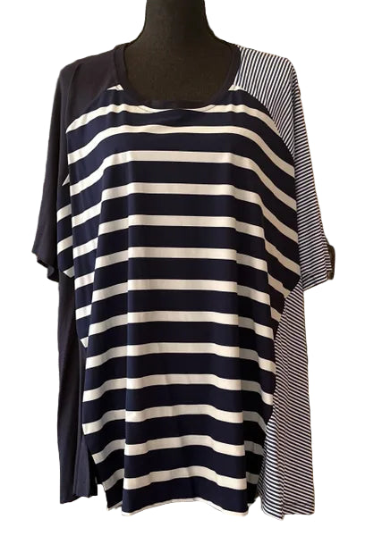 Alembika Multi Striped High Low Tunic-TT530N