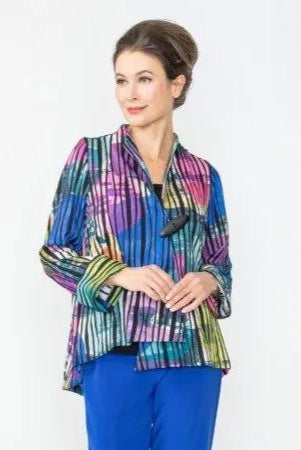 IC Collection One Button Blurred Lines Jacket | Unique Apparel USA