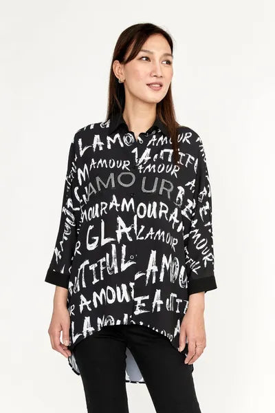 Frank Lyman Button Up "Amour" Top-233837U