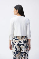 Joseph Ribkoff Sweater Knit Cover-Up with Pearl Ornament Style 251900