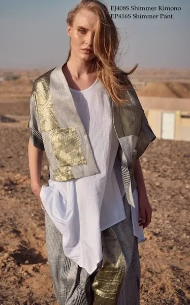 Alembika Shimmer Striped Kimono-EJ408S